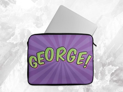 Personalisiert Beliebiger Name Graffiti Pur Laptop Case Hülle Tablet Tasche Chromebook Geschenk