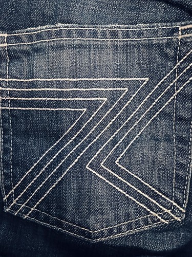 7 for all mankind jeans Flynt Twice Sz 28 Embroidered pockets zipper high rise - Picture 4 of 8