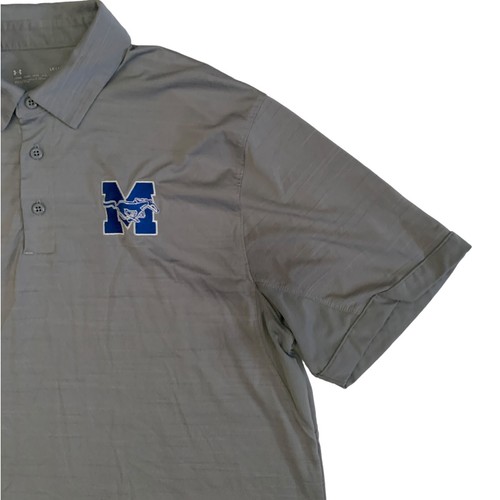 Polo Under Armour Uomo Taglia L Mac Williams Scuola Media Mustang - Foto 11 di 13