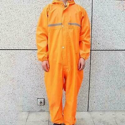 新品 ラッセルノ RAIN JUMP SUITS サイズ 6 オレンジ Mens Motorcycle Rain Overalls Waterproof Hooded Raincoat