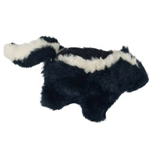 Vintage Folkmanis Skunk Hand Puppet Plush Furry Folk Pawpets Wildlife 1970s USA
