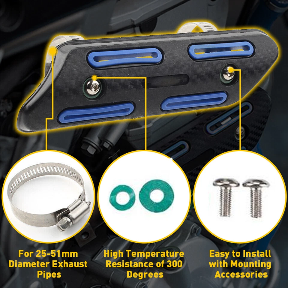 Protector de tubo protector térmico para Yamaha YZ250F YZ450F WR250F WR450F YFZ 250 450 Foto 3 de 4