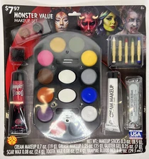 New Rubies Monster Value Makeup Set Halloween Production WM33559 Free Shipping