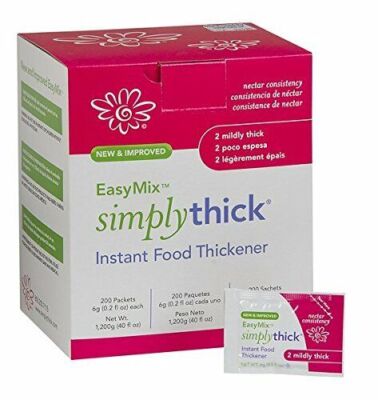 SimplyThick Easy Mix Food & Drink Thickener Unflavored 6 Gram Packet 200 Ct