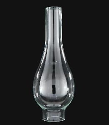 New Kerosene  #529 Oil Clear Glass Italia Bombe Lamp Globe  2'' X 9 3/4''