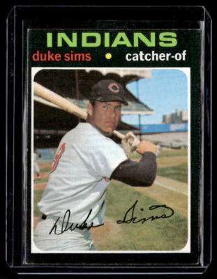 1971 Topps #172 Duke Sims Cleveland Indians  VG-EX+ Baseball Card *B39