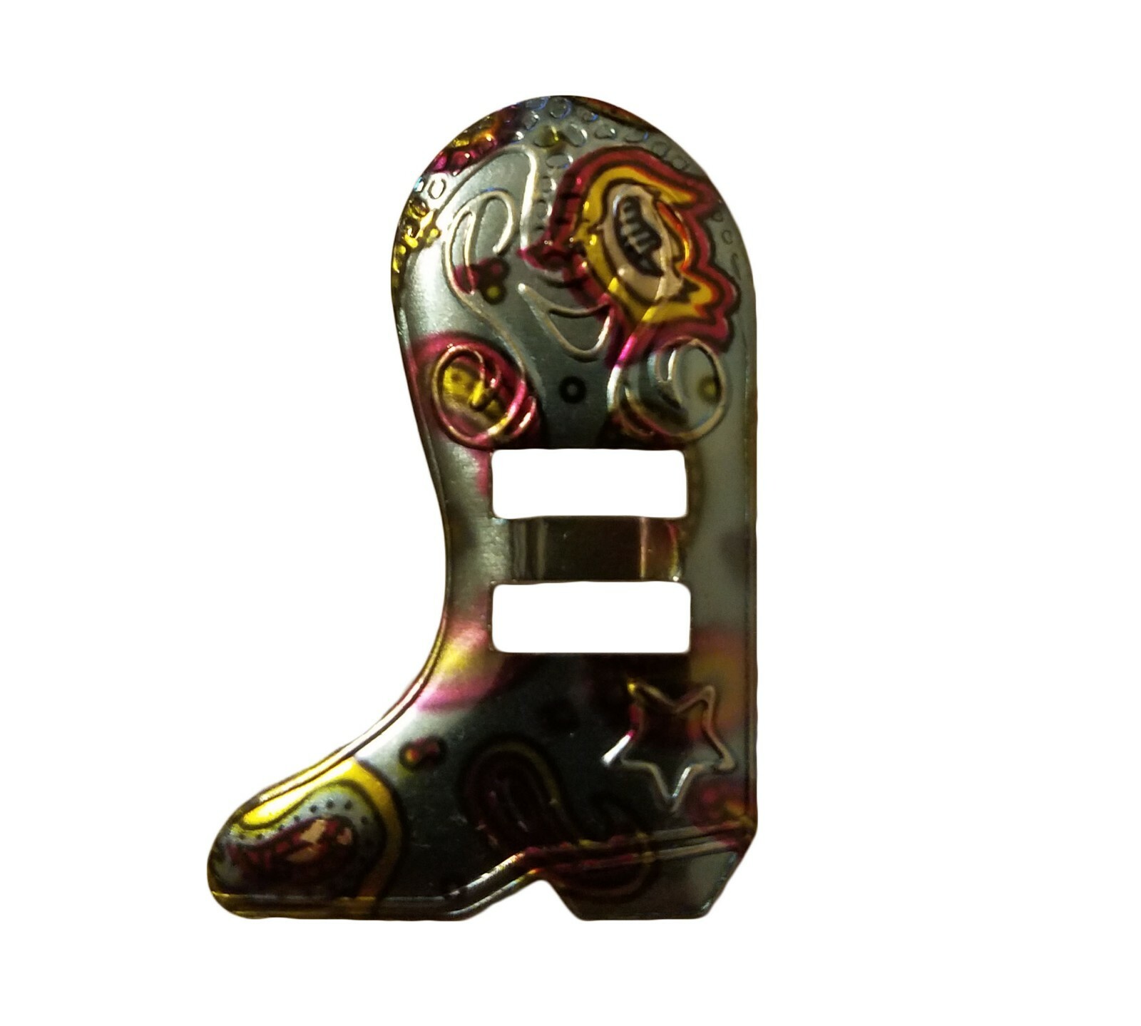 144 Cowboy Boot Metal Western Bolo Slotted Concho Slides Scarf Belt Buckle VTG