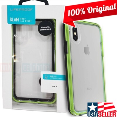LifeProof SLAM Series Case Clear/Lime Hybrid Cover for iPhone XS/X