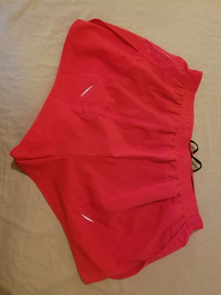 Pantalones Cortos Mujer Mizuno L Grande Rojo Atlético Gimnasio Entrenamiento Fútbol Foto 2 de 4