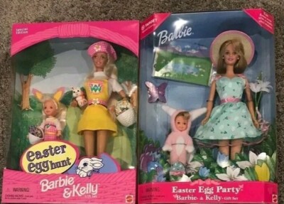 Konvolut 2 Sets Barbie Kelly Ostern Ostereiersuche 1997 19014 Party 1999 25790 Hase