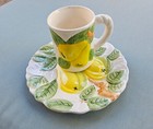 Stafford Fruit Du Jour Embossed Plate & Cup "Pears" — photo 1