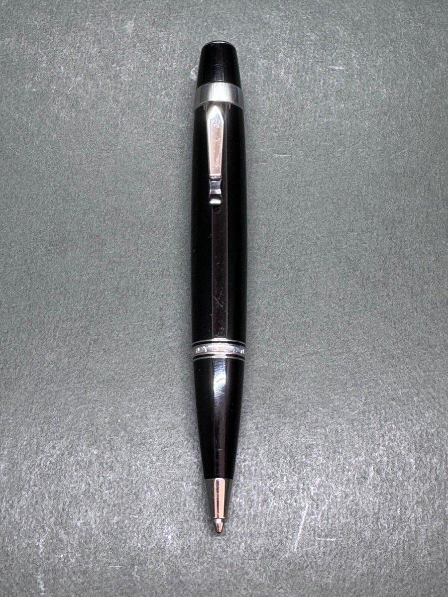 Excellent+] MONTBLANC BOHEME NOIR Platinum-line Twist Ballpoint