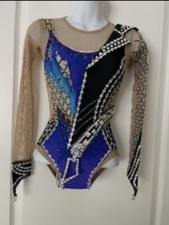 Rhythmic Gymnastics Girls Competition Leotard Sz 12-14 Years New Standard