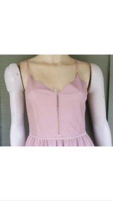 NWT Zara PINK FAUX LEATHER DRESS With Straps Sz. Small #30 | eBay