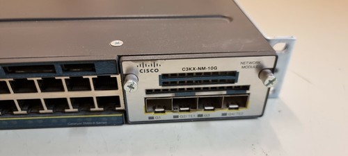 CISCO C3560X-48T-L + C3KX-PWR-350WAC Netzteil + C3KX-NM-10G Network Modul 10GB - Bild 3 von 3
