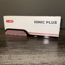 TYMO Ionic Plus  Hair Straightener Brush with 16 Temps, 30s Heat-up Pink