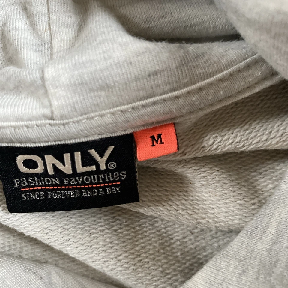 Size Medium Ladies/girls Hoodie Light Grey Marl Used - Image 4 of 4