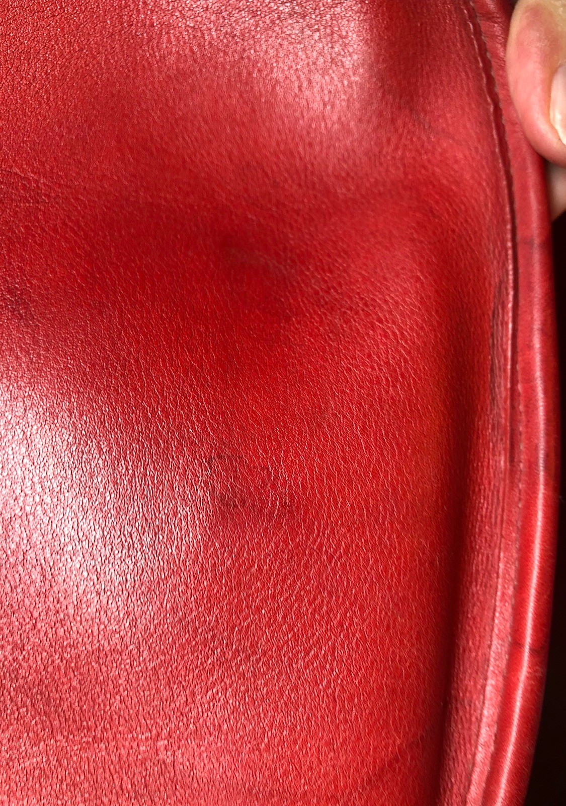 Vintage Coach 9950 Janice Red Leather Crossbody Bag Silver Hardware Costa Rica image 8