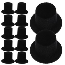 40 Pcs Snowman Top Hat for Crafts Mini Crafting Accessories Supplies