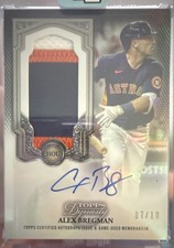 2024 Topps Dynasty - Autographed Patch Alex Bregman #DAP-AB4 /10 (AU, MEM)