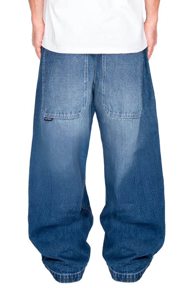 Victorious Men's Ultra Baggy Y2K Wide-Leg Denim Jeans DL981 | eBay