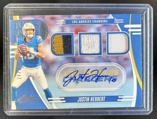 2025 Panini Absolute Justin Herbert Triple (RAW)