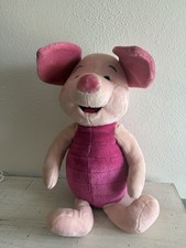 Vintage DISNEY Winnie the Pooh Large 24" PIGLET Plush Stuffed Animal Toy MATTEL