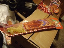 CHRISTMAS STOCKING VINTAGE UNOPENED WITH TOYS..VERY OLD-LOADED-HUGE-1981