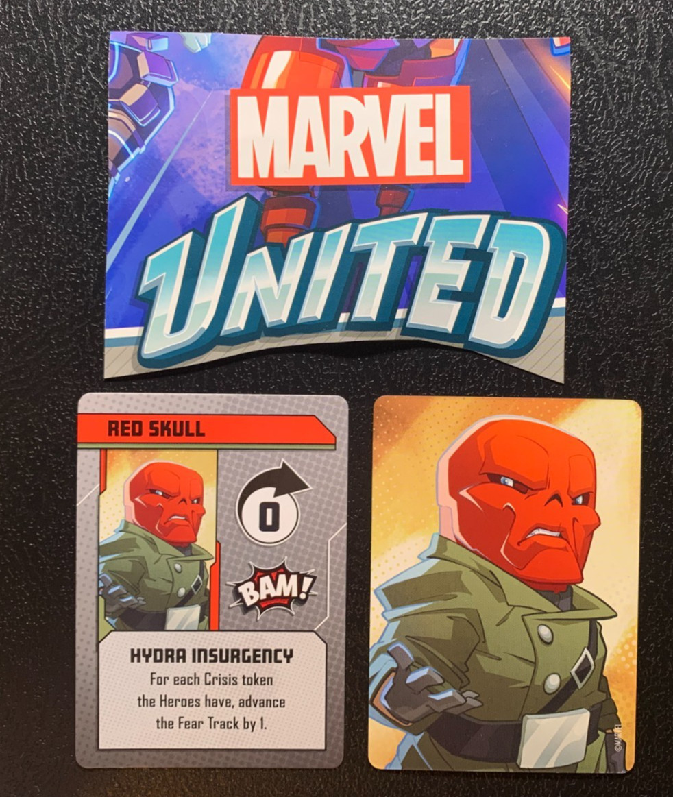 Marvel United  RED SKULL   Hydra Insurgency Card   SPIN MASTER GAMES  2020