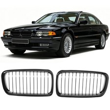 NIEREN GRILL ZIERGITTER EINZELSTEG GL�ZEND SCHWARZ F�R BMW 7ER E38 1994-2001