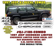 Ge-j180 1997 Jeep Cherokee Xj Limited - Decal Set - Combo Ge-j180 1997 Jeep Cherokee Xj Limited - Decal Set - Combo