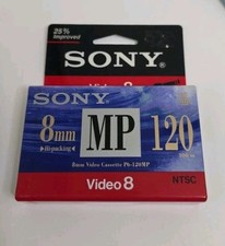 SONY 8mm MP 120 min Blank Video8 Video Cassette Tape P6-120MP Sealed