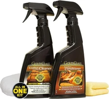 Micron Car Leather Care Set - Professional Leather Cleaner and Conditioner