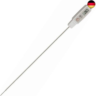 TFA Dostmann Digitales Einstichthermometer mit extra-langem Fühler, 30.1058, 