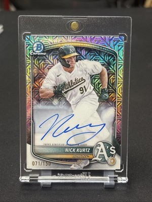 2025 Bowman Nick Kurtz Mega Box HTA Choice Refractor Auto /150