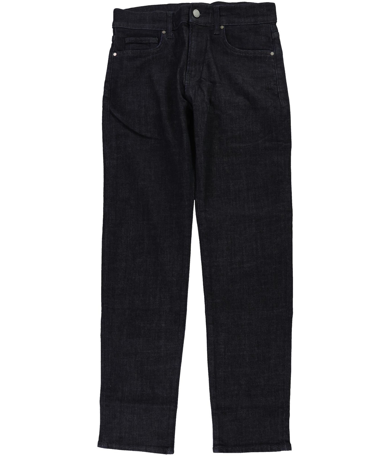 DSTLD Mens Solid Straight Leg Jeans, Blue, 28W x 30L