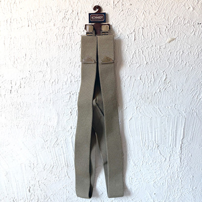 C.E. Schmidt Workwear Suspenders Tan Adjustable Clip-On Stainless Steel Clips