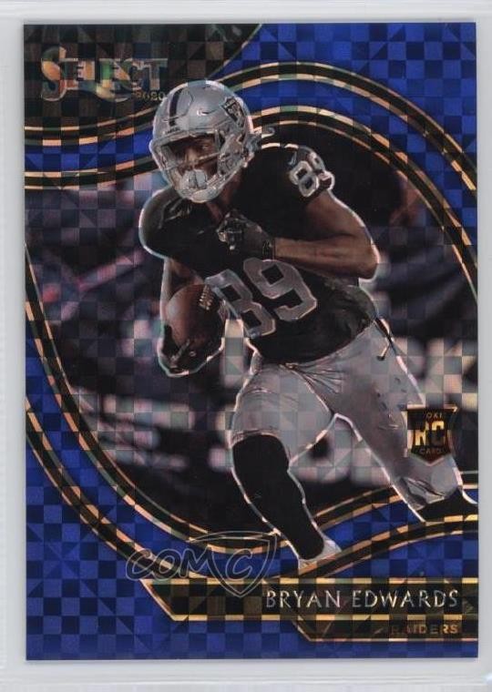 2020 Panini Select Field Level Blue Prizm 10/49 Bryan Edwards #376 e6e