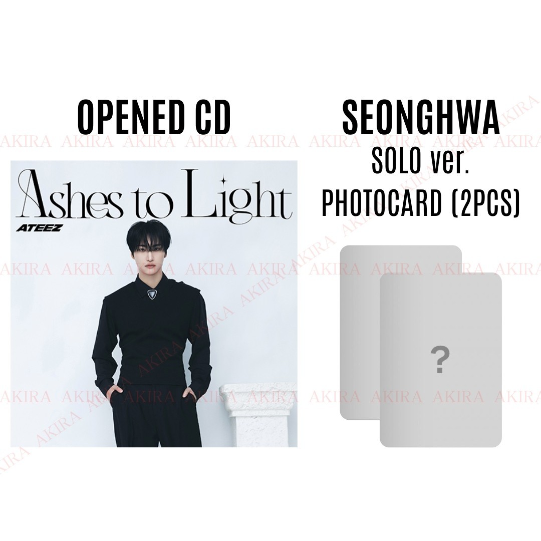 PSL ATEEZ JAPAN 2nd FULL ALBUM Ashes to Light SOLO ver