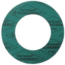 GRAINGER APPROVED 4401RG-0150-125-0200 Flange Gasket,2 in.,1/8 in.,Green 38VR55