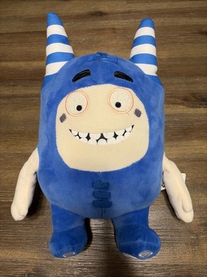 Oddbods Cartoon Stuffed Plush Toy Soft Blue Pogo 13'' Used