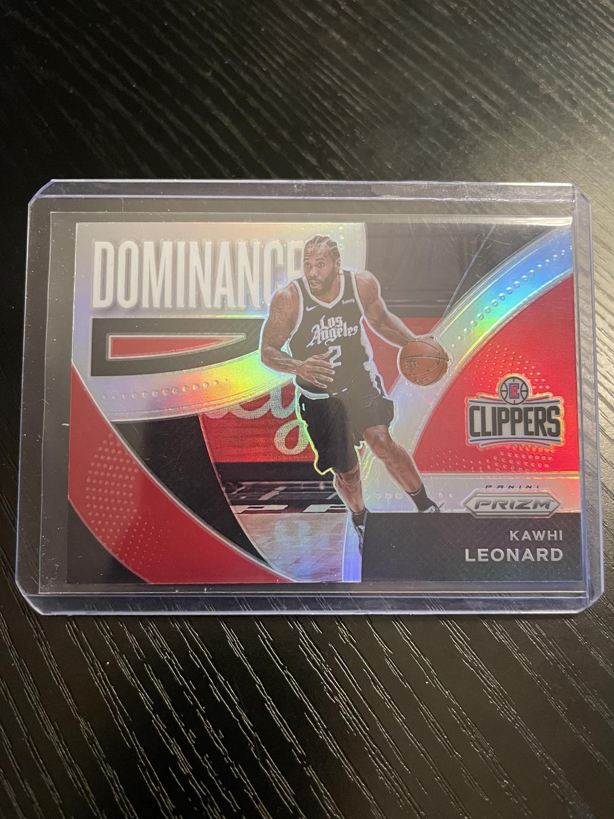 2021-22 Panini Prizm #22 Kawhi Leonard Dominance Prizms Silver