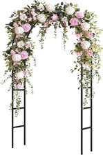 Garden Arch Trellis for Climbing Plants Outdoor Metal Heavy Duty 94.5 H x 55 L