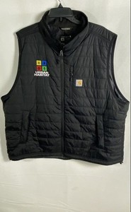 Carhartt Men's Black Rain Defender Relaxed Fit Insulated Vest 2XL Urban Habitat