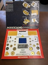Vintage Meccano Mechanisms Outfit from 1973, 100 Complete with Manual G 