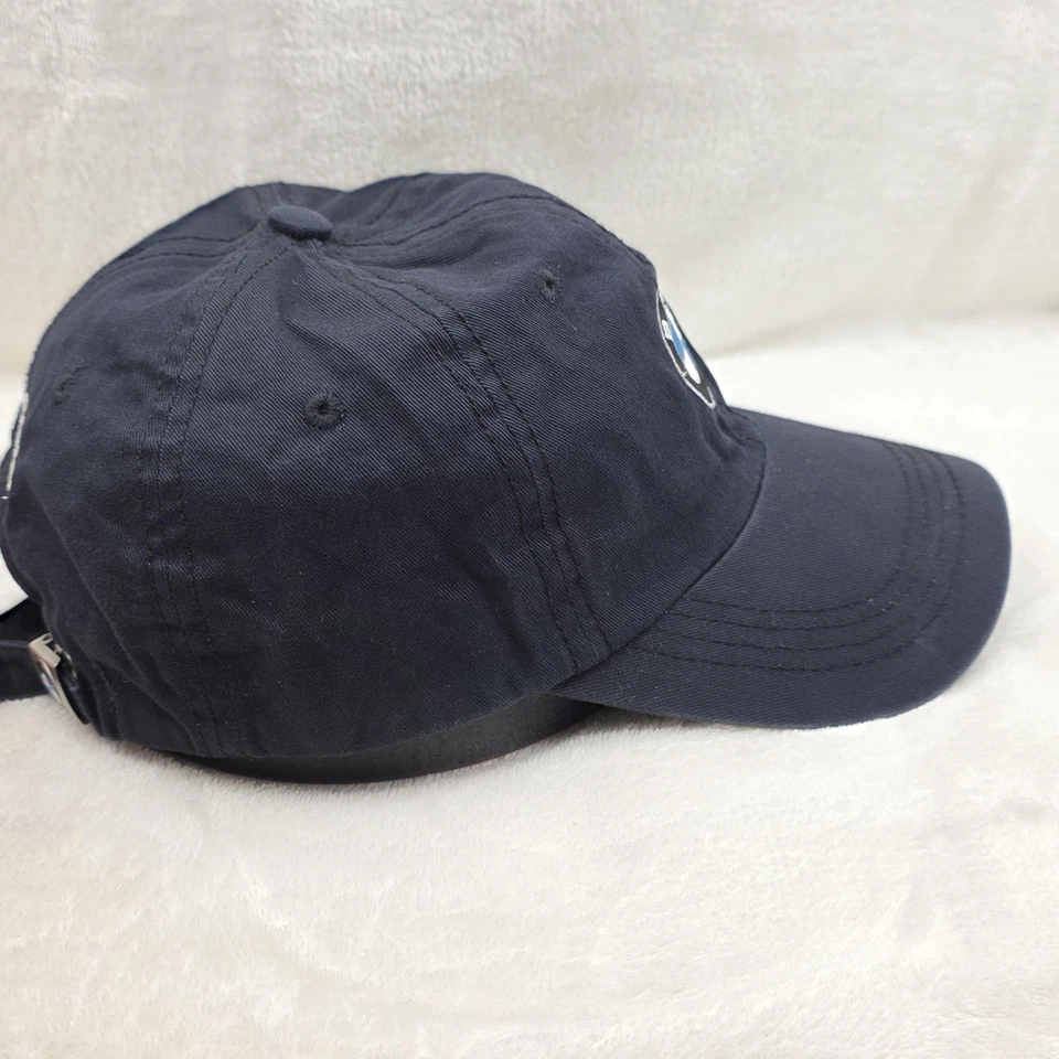 Gorra BMW Gorra Correa Trasera Para Hombre Azul Marino Logo Desteñido Ajustable Golf Conducción Promo Foto 4 de 4