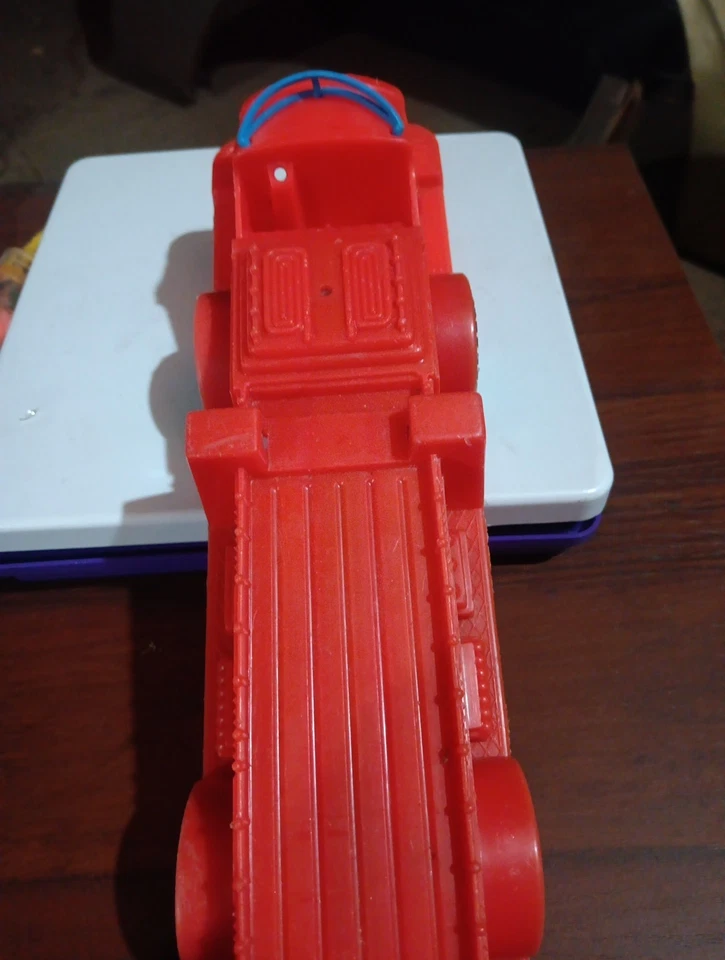 1970's Processed Plastic Company Fire Truck, Missing The Fireman And Some Wear. - Image 4 of 4