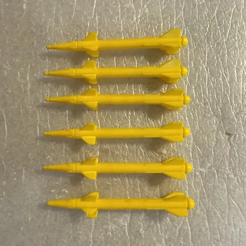 Gi Joe Cobra Arah Storm Eagle Liquidator 1992 Missile Lot Set Of 6 Hasbro