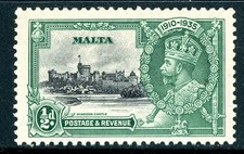 Malta 1935 British KGV ½p Green Scott #184 MNH P316 ⭐⭐⭐⭐⭐⭐