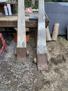 Pry Bar Dolly Antique Classic Vintage Wooden